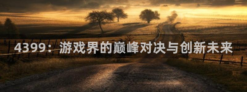 辉达娱乐注册服务条款：4399：游戏界的巅峰对决与创新未来